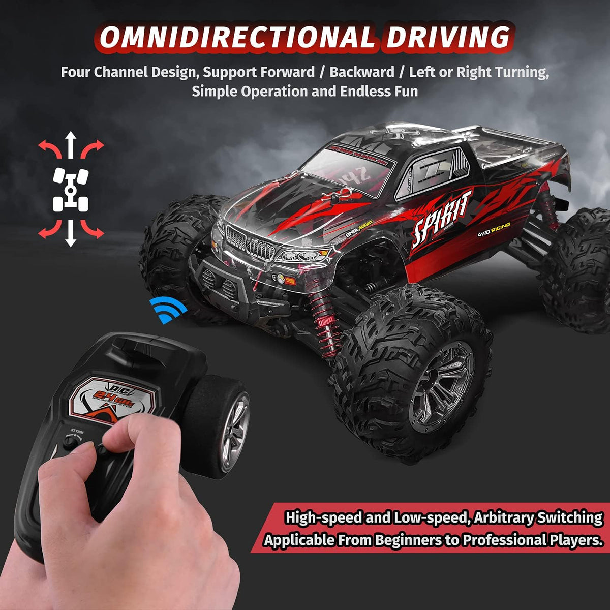 1:16 Scale 4WD Remote Control Monster Truck A118909