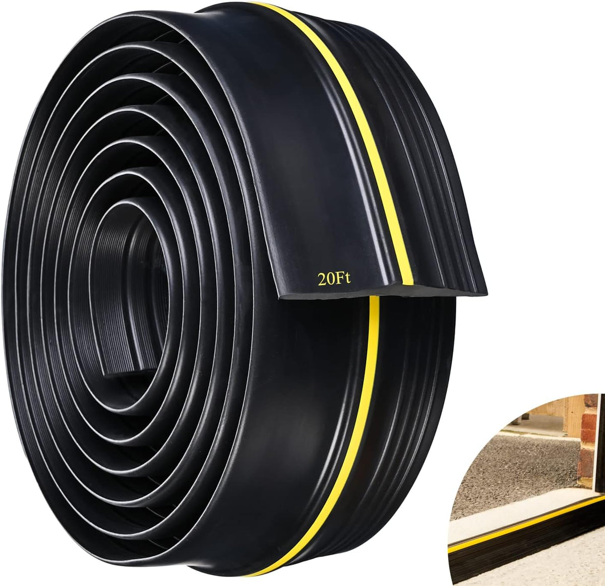 20Ft Rubber Garage Door Threshold Seal Weather Stripping S453