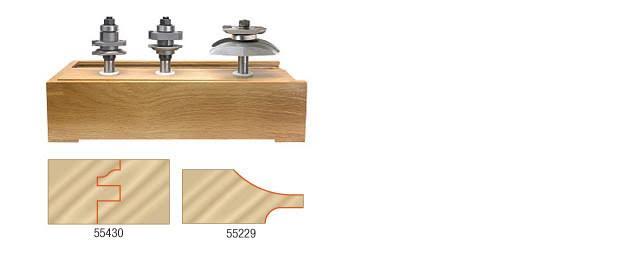3-Piece 1/2x22 Shank Router Bit Set A815