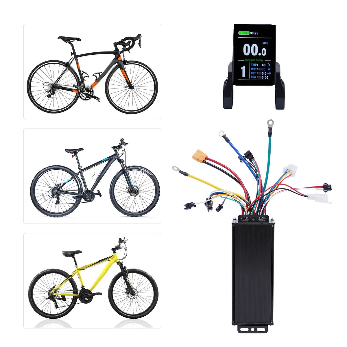 48V 1200W Brushless Controller Kit with LCD Display H7385
