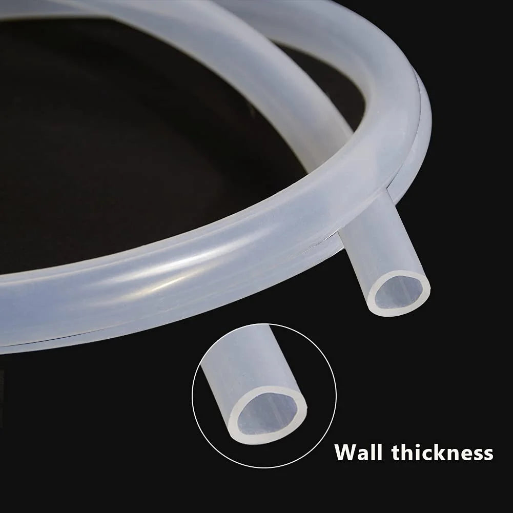 3/8" ID x 9/16" OD Silicone Tubing Food Grade Pure Silicon Tube, 3.28ft Length H11058