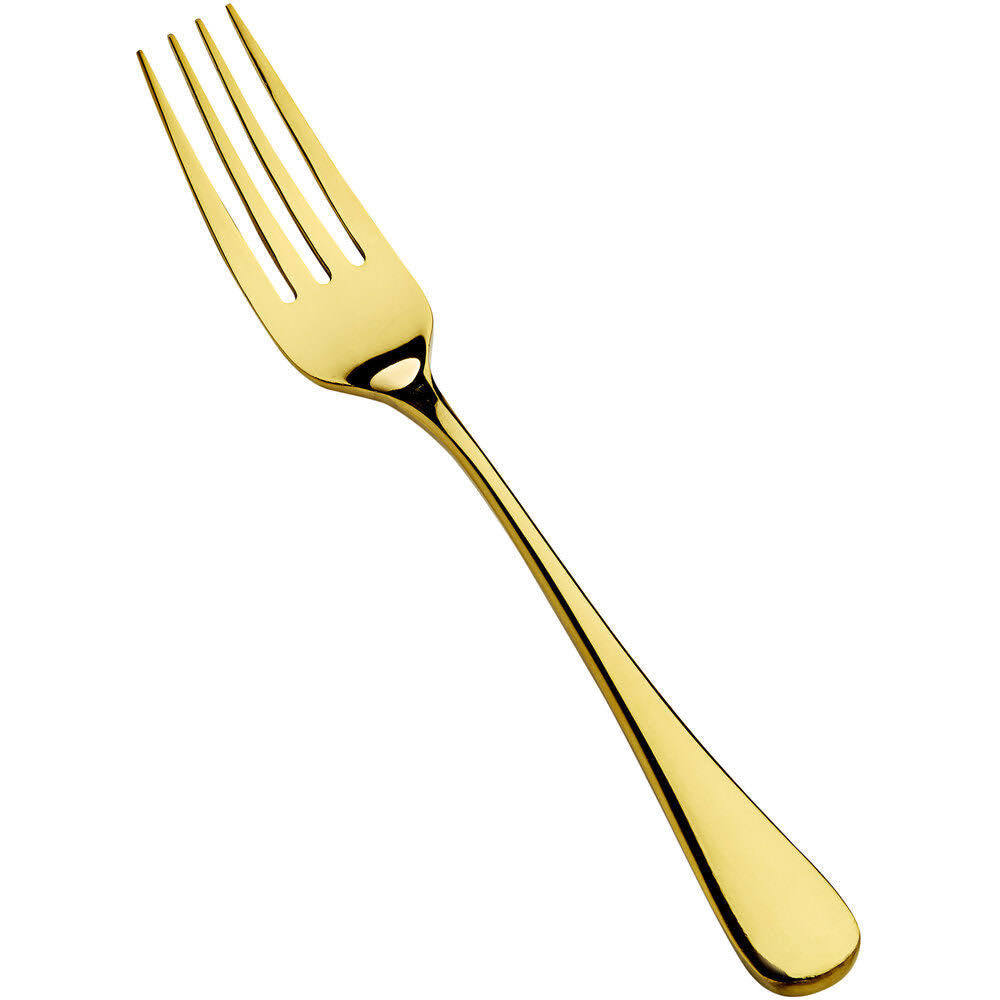 18/10 Stainless Steel Gold Dinner Fork - 12/Case O144